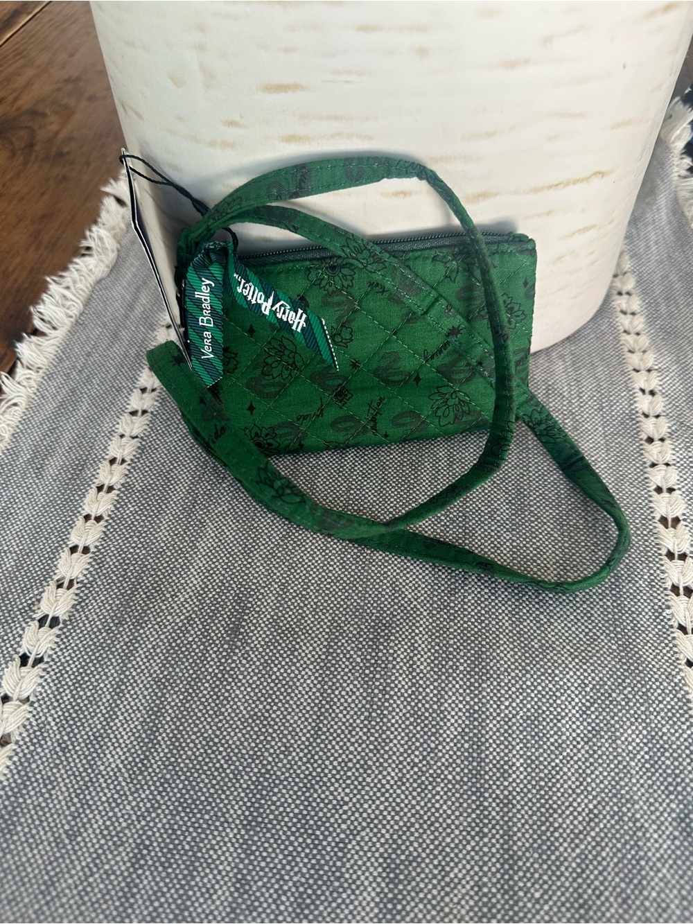 Vera Bradley Green Quilted Crossbody Bag